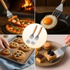 2Pcs Stainless Steel Spatula Set,Mini Serving Spatula for Kitchen Use,Metal