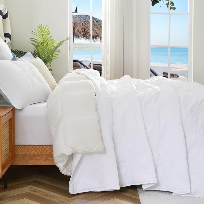 EVENHUG Coastal Quilt Sets King Size Summer Soft Lightweight Beach