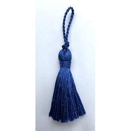 BTC Trim Tassels, Polyester, Cobalt Blue, 4cm