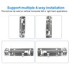 LDEXIN 2Pcs Door Security Slide Latch Lock, 4 inch/100mm Heavy