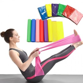 Latex Home Workout Band - Basic Type for Stretching, Yoga, Pilates, and Strength Training Workout 10ea