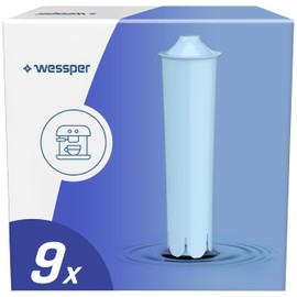 Wessper Water Filter Cartridges for Coffee Machines, Filter Cartridges for Fully Automatic Coffee Machines, Compatible with Jura 71312 Blue, GIGA, ENA, Micro, Impressa, Pack of 6