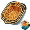 Drainage basket, 3-piece set, strainer, colander, fruit vegetable 2ea