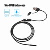 3-in-1 Industrial Endoscope Borescope Inspection Camera Built-in 6 LEDs IP67