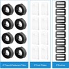 Retaining Straps, Set of 8 Fastening Straps and Clips, Accessories