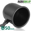 AGRISHOP 2x Tow Bar Ball Cover Black Plastic Φ50mm Trailer