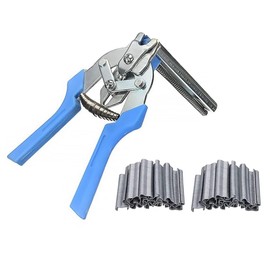 SHINEOFI 1 Set Multifunctional Ring Pliers for Poultry Cages Fasten Clips Repair Tool with Auto Feed Design Efficient Wire Cage Clamp for Farmers and
