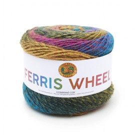 Lion Brand Yarn Lion Brand Yarn Ferris Wheel Yarn, Roving Multicolor Yarn for Knitting, Crocheting, and Crafts, 1 Pack, Summer Day