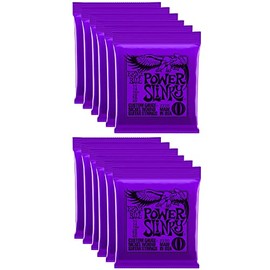 Ernie Ball 2220 Power Slinky Nickel Electric Guitar Strings (12-pack)