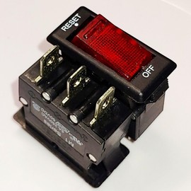 1PC for JOEMEX M1 Series Power Circuit Breaker Reset On Rocker Switch 3pin 5A250VAC