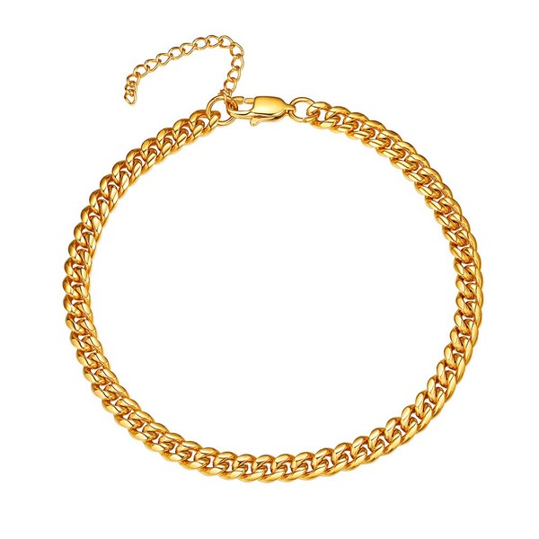 PROSTEEL Unisex Classic Anklet Stainless Steel / 18K Gold Plated