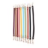 10Pcs Leather Bag Handles 12.2in Long 0.4in Wide Cattlehide Metal