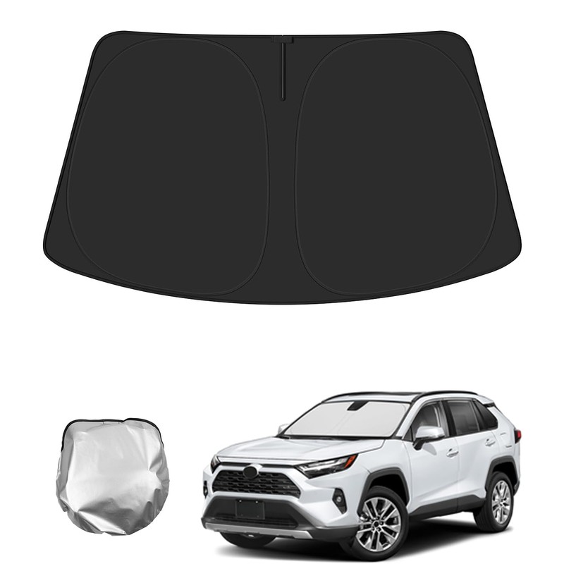 BIBLOZ Windshield Sun Shade for Toyota RAV4 2019-2023 2024 2025
