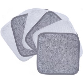 POLYTE Paño Desmaquillante Facial de Microfibra, 20.3x20.3 cm, 6 Pzas