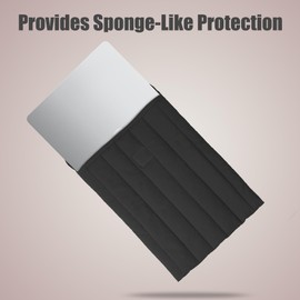 Puffy - Funda para portátil de 15 a 16 pulgadas, color negro, funda protectora de transporte para hombres y mujeres, bonita funda compatible con portátiles de 15 pulgadas y 16 pulgadas, para MacBook