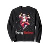 Merry Christmas, Dancing Santa Claus, Dance Lover, Dancer Sweatshirt, black