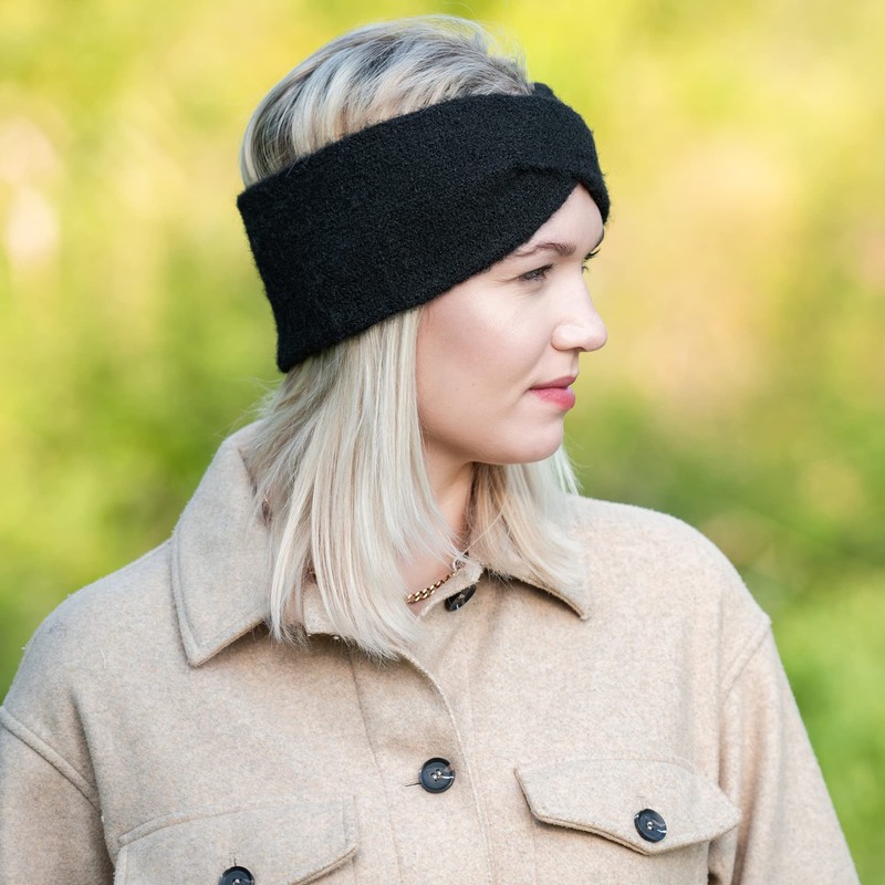 NF NITZSCHE Fashion, Headband for Women, Colours: Black, Grey, One