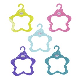 Baby Born 831144 Clothes Hangers Set of 5 Colourful Clothes Hangers for Doll's Clothes 43 cm Zapf Creation