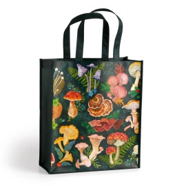 Galison World of Mushrooms Reusable Shopping Bag - 9780735383029