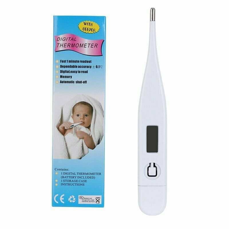 Digital Body Thermometer for Adult/Baby Oral Underarm Rectal