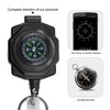 bolimoss Heavy Duty Retractable Keychain with Carabiner Compass, 2 Pack