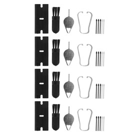 Stylus Tips Replacement, Tip Set with 20 Replacement Tips and 4 Sets of Tools Stylus Pen Tips for Galaxy Tab S9 S9+Plus S9 Ultra S9 FE (Black Grey)