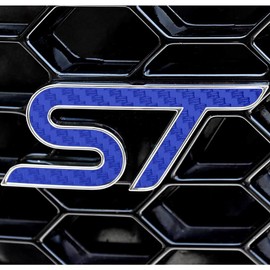 BocaDecals ST Emblem Insert Decals - Set of 2 - Compatible with and Fits Ford Edge ST 2019 & Newer (Blue)