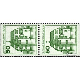 Stamps for Collectors: Berlin (West) 615C/D Vertical Couple postmarked 1980 Castles and Castles