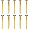 10 PCS Metal Expansion Bolts – Flat Head Cross Drive
