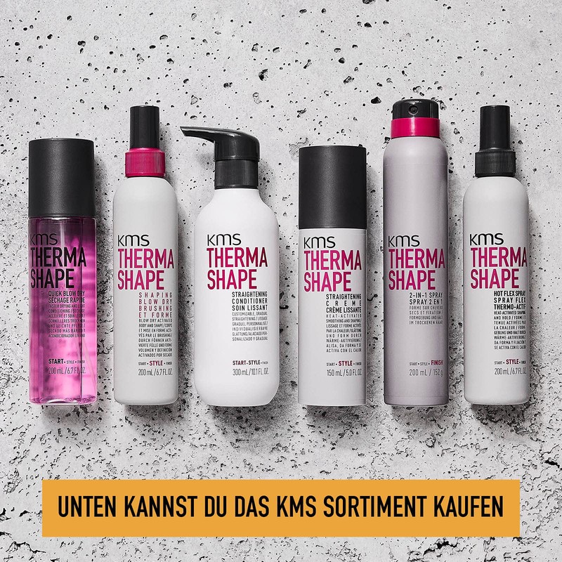 KMS Thermashape Straightening Conditioner for Rough and Unruly Hair, 300