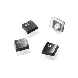 SteelSeries PrismCaps – Double Shot Pudding-style Keycaps – Durable PBT Thermoplastic – Compatible with Most Mechanical Keyboards – MX Stems – Black (UK Layout)