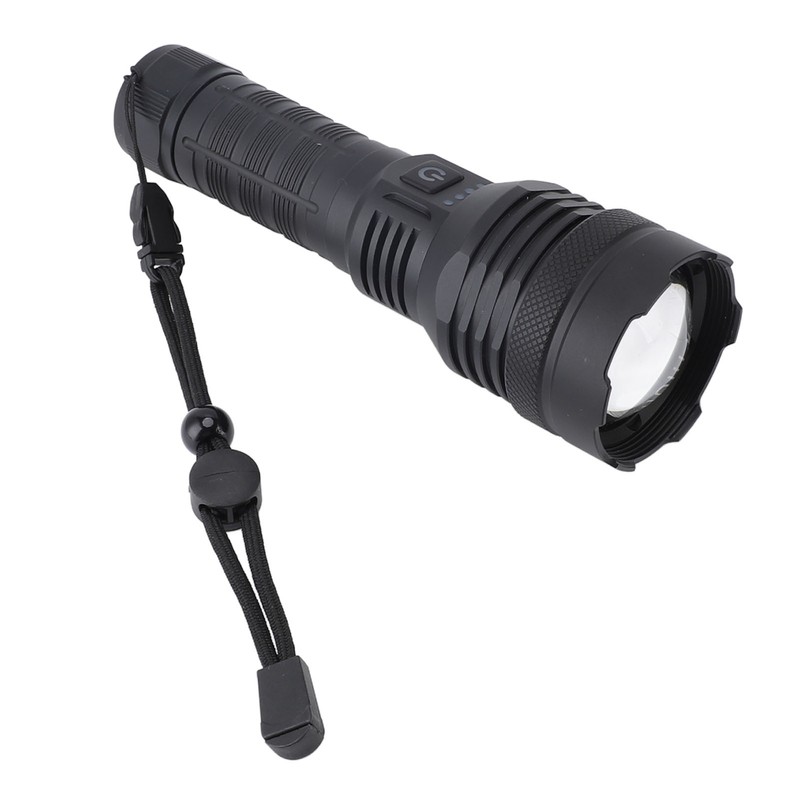 Super Bright Flashlight 30000lm Zoomable 2000m Range Support Power Output