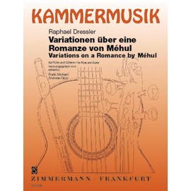 Variations sur une romance de l'opéra "Joseph et ses frères" de Méhul: flute and guitar.