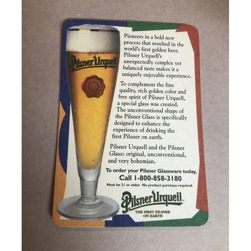 Pilsner Urquell Very Bohemian The First Pilsner On Earth 1999
