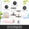 Tupperware One Touch Reminder Canisters 4 Canister Food Storage Set,
