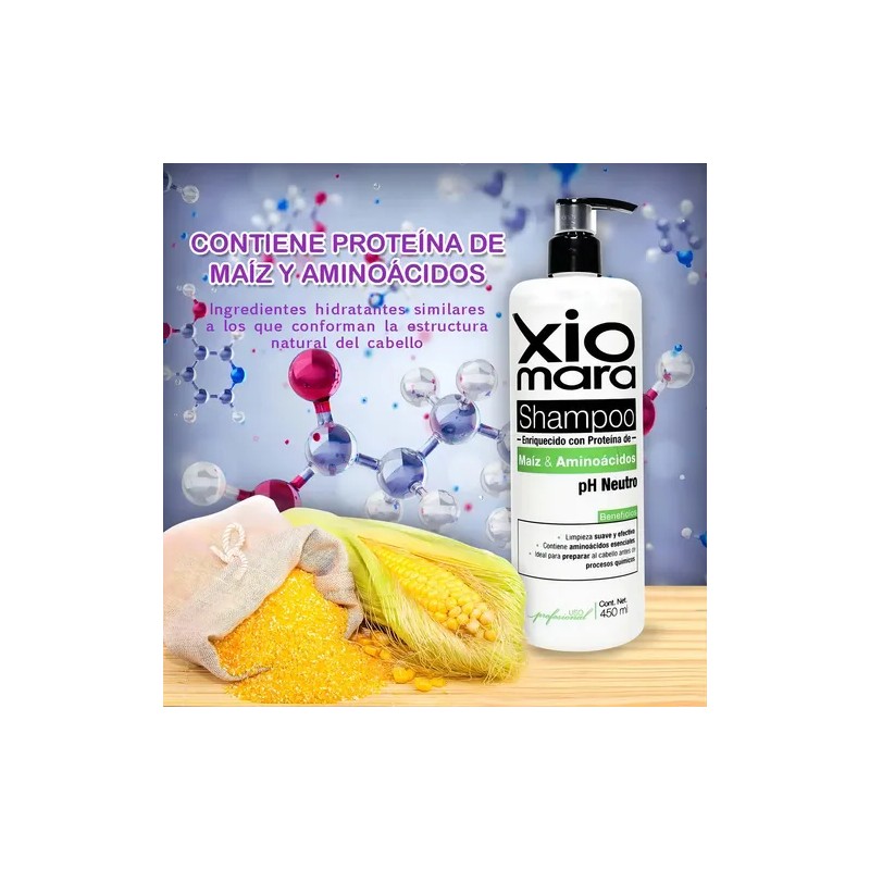 Xiomara Shampoo Proteína De Maíz Y Aminoácidos 450ml