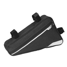 VOANZO Bike Storage Frame Bag, Waterproof Bicycle Triangle Bag Big Capacity Saddle Bag for Road Mountain Cycling 290 x 200 x 50 mm (Black)