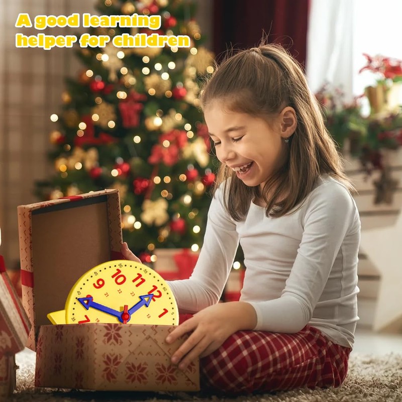 PMTFUMY 1 PC 24 - Hour Teaching Clock for Children