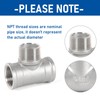 Tee Pipe Fittings-Top-4pcs 1/2" NPT