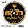 FOXBC 6-1/2 Inch 90 Tooth Circular Saw Blade for Paneling