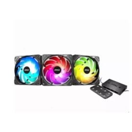 MSI Rainbow Mystic 120 ARGB Fan 3Pack with Controller Addressable RGB Effect