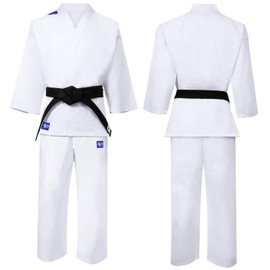 Starpro Karate Gi | Lightweight Cotton Blend | White | Professional Uniform for Training and Competition | Men Women & Kids | 110-190 cm| Free White Belt Included