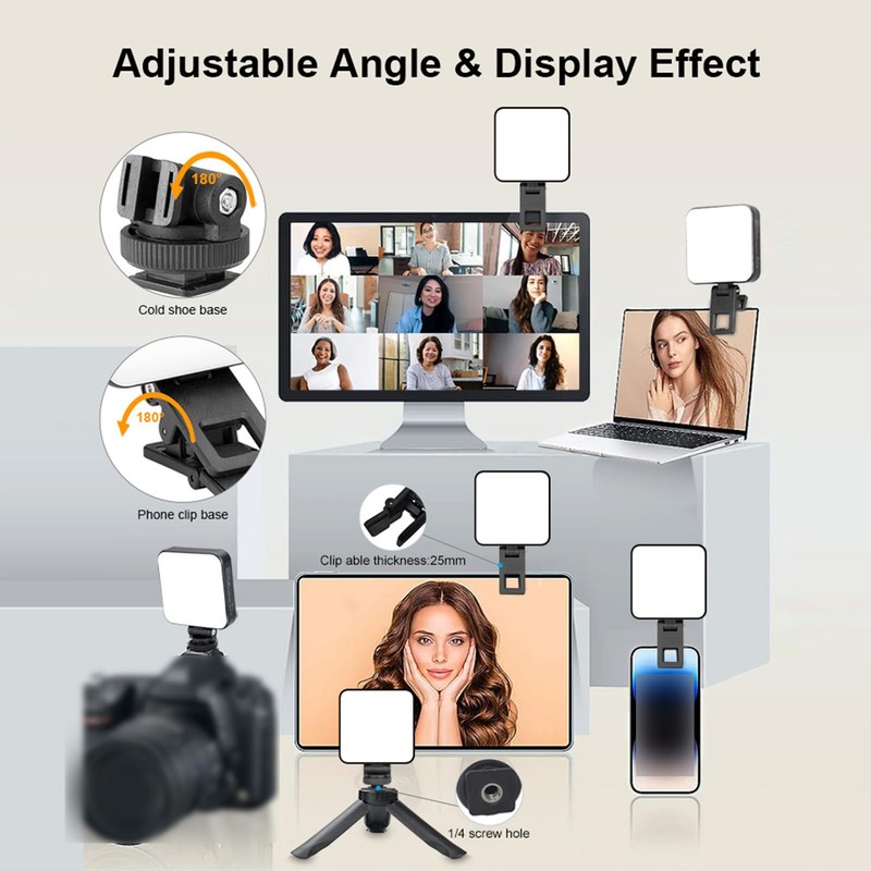 Generic RGB Video Light, Portable Led Camera Light for Photography,
