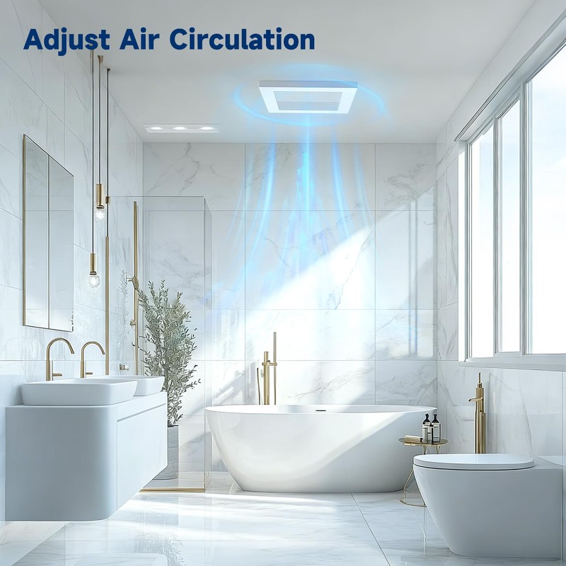 VntSmt Bathroom Ceiling Exhaust Fan, 100 CFM 1.0 Sones Ultra