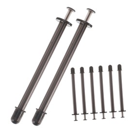 BIUDECO 20pcs Disposable Medical Gel Applicators for Women Transparent Black PP Tubes with Leak Resistant Caps Comfortable Insertors for Female Intimate Care