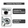 Aventurine Radiator Bleed Key - 5mm Internal Square Key -