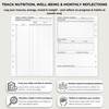 KOMPASS Fitness Planner, A5 Workout & Progress Tracking Inserts, 25