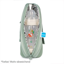 MAM Thermal Bag with Insulation Layer, Thermal Bag Keeps Liquids Warm and Cold, Insulated Bag for Many Standard Baby Bottles, Pink