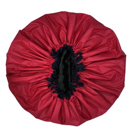 ELEBOX Premium Collection Super Jumbo Shower Cap for Braids Double-Layer Satin Waterproof Reusable Bonnet Sleep Cap