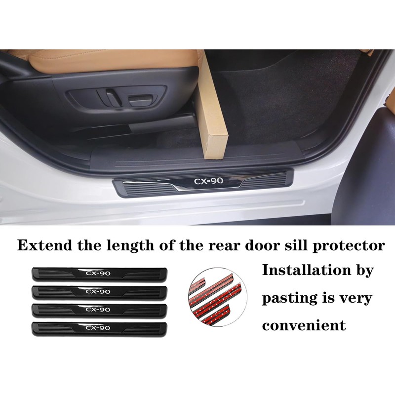 Door Sill Protector Trim Guard for Mazda CX-90 cx90 2024